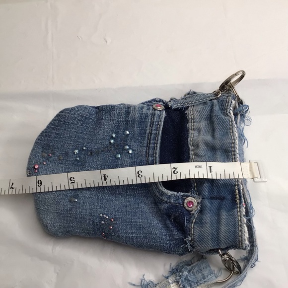 Concealed Carry Jean 5 Pocket Purse Lined Bling Snaps closure on side open top - Picture 6 of 8